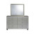 36" Silver Framed Dresser Mount Mirror