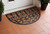 24" X 36" Black Rubber Scrollwork Outdoor Semi Circle Door Mat - 608219248994