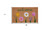 17" X 29" Natural Pink and Green Coir Floral Welcome Outdoor Door Mat