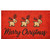 24" X 36" Red and Black Coir Reindeer Merry Christmas Outdoor Christmas Door Mat