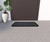 10" X 30" Gray Synthetic Fiber Striped Outdoor Door Mat