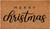 17" X 29" Natural and Black Coir Merry Christmas Outdoor Christmas Door Mat