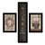 Set Of Three The Primitive Kitchen Black Framed Print Kitchen Wall Art - 608219194727