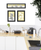 Set Of Three Tea Cups and Yellow Flowers Black Framed Print Kitchen Wall Art - 608219100599