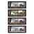 Set Of Four Red Barn For The Season Black Framed Print Wall Art - 608219323936