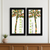 Set Of Two Summer Breeze Funky Palm Trees Black Framed Wall Art