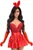 Top Drawer 5 PC Premium Red Bunny Corset Costume