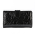 Leather Flower Print Wallet Medium/Large