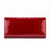 Leather Flower Print Wallet Medium/Large