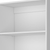 71" White Wood Five Tier Bookcase