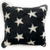 Plutus Black and White Stars Soft Animal Faux Fur Luxury Throw Pillow