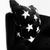 Plutus Black and White Stars Soft Animal Faux Fur Luxury Throw Pillow
