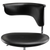 Black and Silver Adjustable Height Swivel Rolling Conference Office Chair