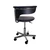 Black and Silver Adjustable Height Swivel Rolling Conference Office Chair