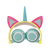Sparkle-Style CAT Unicorn  LIGHT UP LED Over Ear Wired Headphones- White/Purple