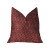 Plutus Hibiscus Burgundy Red Luxury Throw Pillow
