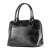 Anuta Black Medium Flower Print Leather Handbag