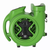XPOWER X-600A 1/3 HP 2400 CFM 3 Speed Air Mover, Carpet Dryer, Floor Fan, Blower with Built-in GFCI Power Outlets