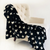 Plutus Black and White Stars Soft Handmade Luxury Throw
