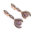 Pear-Shaped Simulated Diamond, Dangle Drop Earrings in 925 Sterling Silver