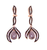 Pear-Shaped Simulated Diamond, Dangle Drop Earrings in 925 Sterling Silver