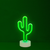 Cactus Desktop Neon Light Up Sign