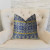 Plutus Splendid Aztec Blue and White Handmade Luxury Pillow
