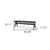 59" Black Solid Wood and Cane Dining Bench