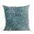 Plutus Blue Velvet Damask Luxury Throw Pillow