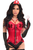 Lavish 4 PC Clear Pin-Up Nurse Corset Costume