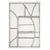 5' X 7' Ivory And Black Geometric Area Rug