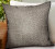 Plutus Jagged Ash Gray Chevron Luxury Outdoor/Indoor Throw Pillow