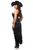 Top Drawer 4 PC Black Lace Premium Pirate Corset Costume