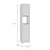 Ibis Linen Cabinet, Double Doors, Four Interior  Shelves, Two Cabinets
