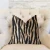 Plutus Zippy Zebra Black and Beige Luxury Throw Pillow
