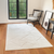 8' X 10' Ivory And Off White Geometric Area Rug