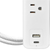 5 FT Extension Cord 2 Outlets + 1 USB + 1 Type C With Surge Protection