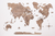 24" X 39" Wood Brown Wood World Map Hanging Dimensional Sculpture
