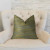Plutus Vermont Blue and Taupe Handmade Luxury Pillow