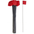Wire Marking Flags, 2.5"x 3.5"x 21", Red