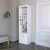71" White Wood Bar Cabinet With Two Doors