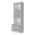 71" White Wood Bar Cabinet With Two Doors