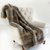 Plutus Gray Wolverine Pelage Plush Handmade Luxury Faux Fur Throw