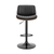 24" Black Iron Swivel Adjustable Height Bar Chair