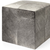 20" Gray Wool Cube Ottoman