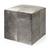 20" Gray Wool Cube Ottoman
