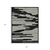 8' X 10' Black And Ivory Wool Abstract Hand Hooked Area Rug