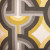 Plutus Delightful Chain Yellow, Beige and Gray Luxury Throw Pillow