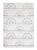 5' X 8' Ivory Blue and Yellow Juvenile Rainbows Youthful Area Rug