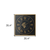 35" Black And Gold Glass And Metal Exposed Gear Square Wall Clock